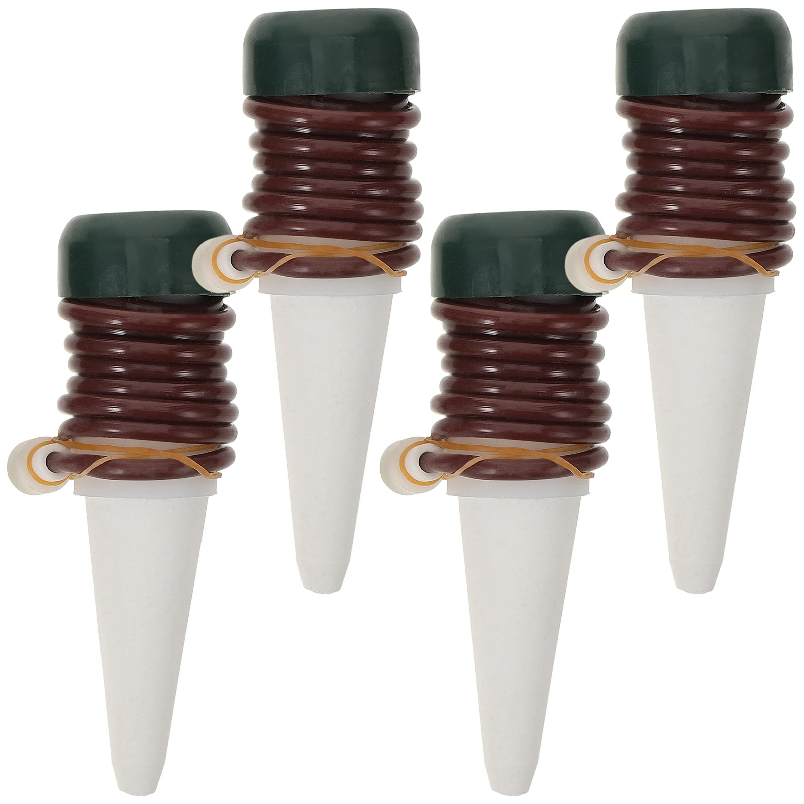 4 pçs estacas de rega automática garrafa planta preguiçoso flor waterer auto dispositivos plantador inserção sistema jardim viagem