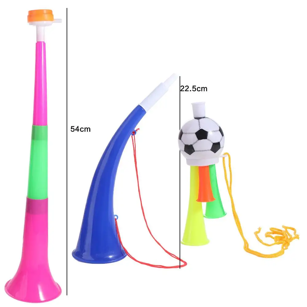 Cheerleading Props Refueling Plastic Horn Ox Horn Cheer Horn Removable Vuvuzela Noisemaker Games