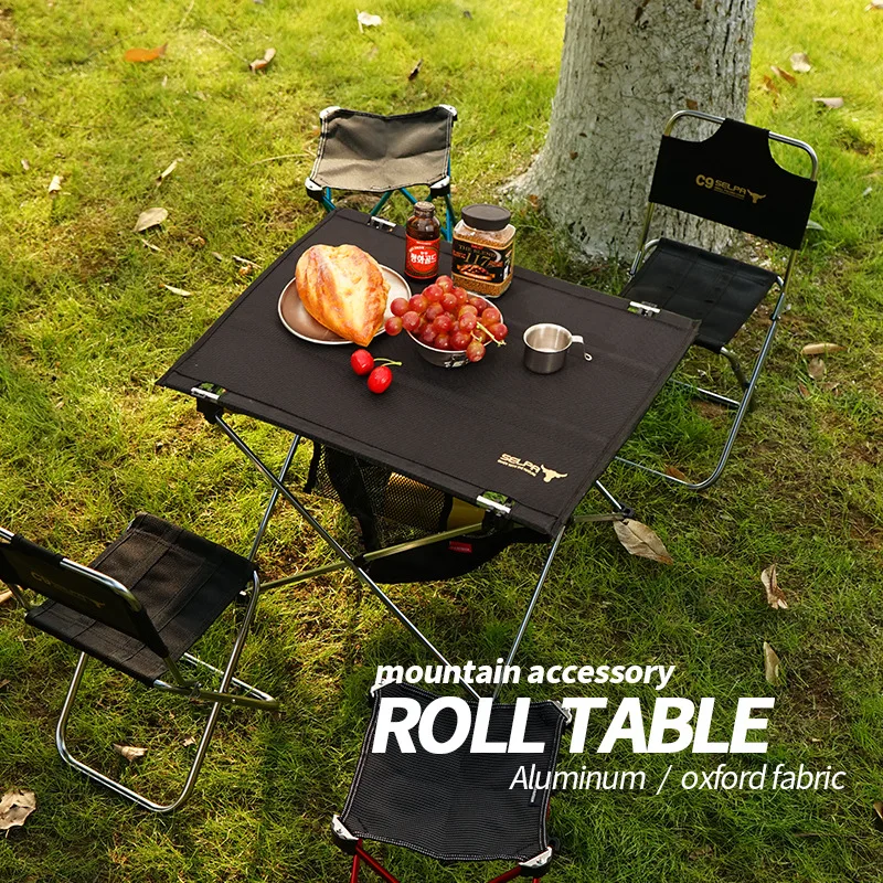 Outdoor Folding Table Portable Camping Mesas Ultra-light Aluminum Alloy Self-driving Barbecue Tisch Picnic 폴딩박스 캠핑용테이블