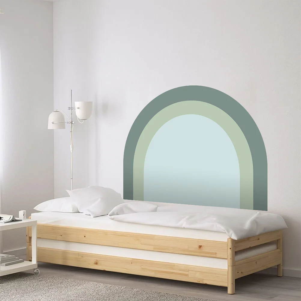 

Geometric Sticker Arch Wall Sticker Half-Circle Semicircle Headboard Decal Removable Decorative Wall Art For Home Living Room