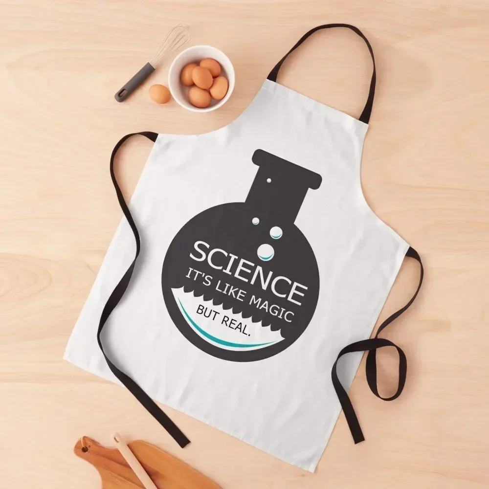 

SCIENCE: It's Like Magic, But Real Apron Chef Accessory christmas 2025 Kitchens Woman Apron