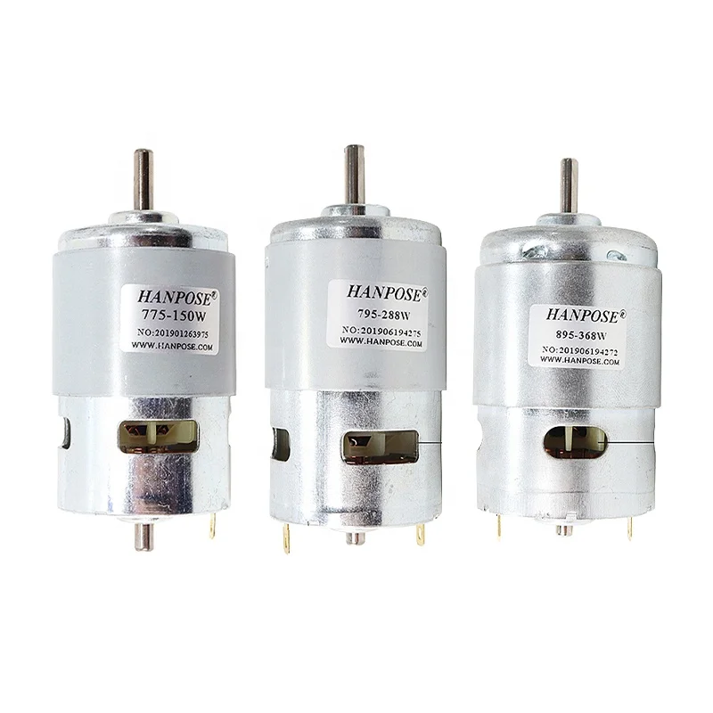 HLTNC Durable 775 795 895 Spindle Motor3000-12000 RPM Brush Linear Servo Motor 775 150W Lawn Mower Motor CNC