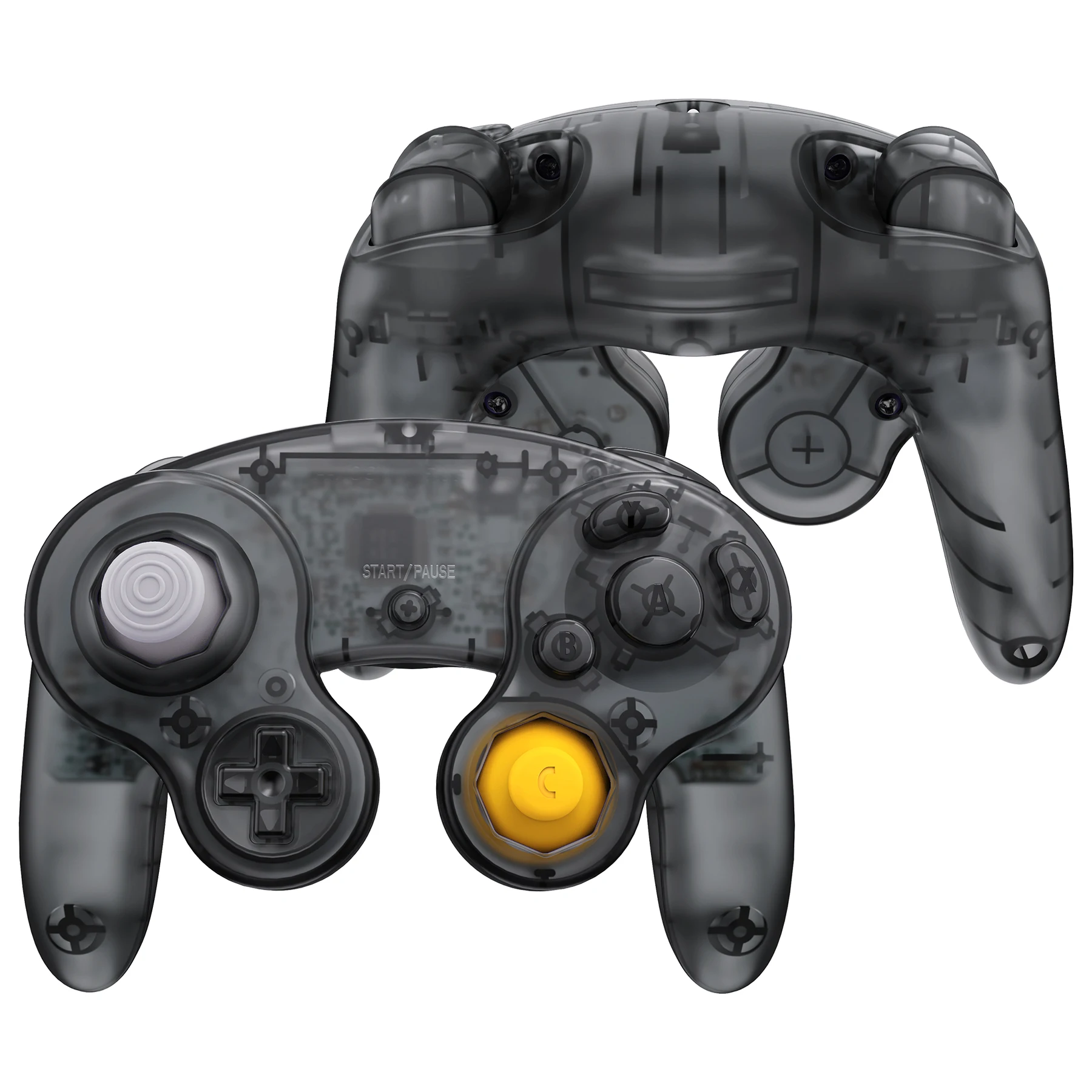 Płyta tylna eXtremeRate do kontrolera Nintendo GameCube, niestandardowa obudowa z przyciskami - seria Clear — zdjęcie produktu 6