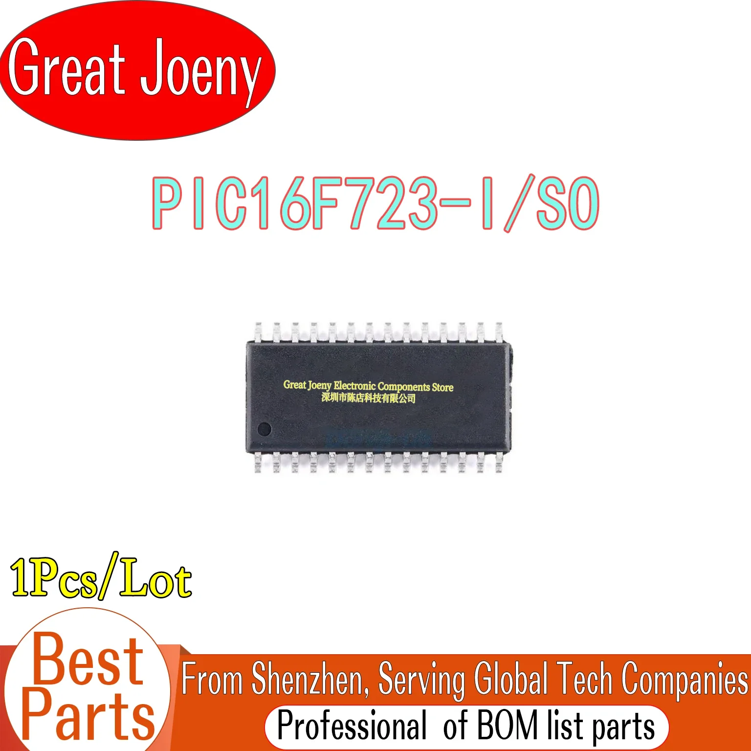 

100% New Original PIC16F723-I/SO IC MCU Chipset SOP-28 Bulk Best Price
