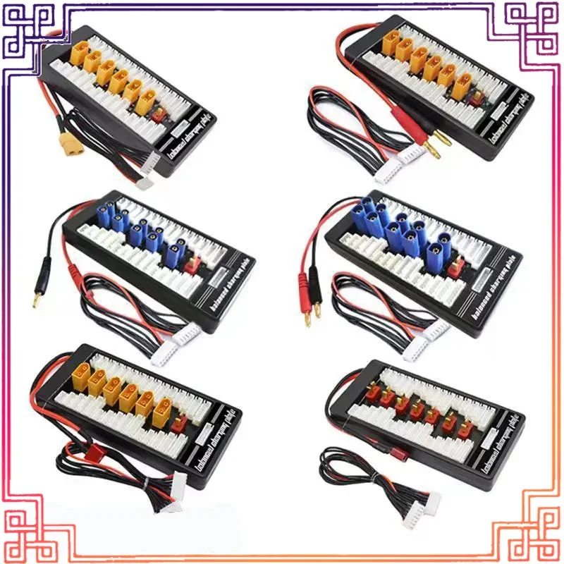 

Плата зарядки аккумулятора Lipo XT30 XT60 XT90 T-Plug EC3 EC5 параллельная 2-6S совместима с зарядными устройствами ISDT Q6 PL6 PL8 IMAX B6 B6AC B8