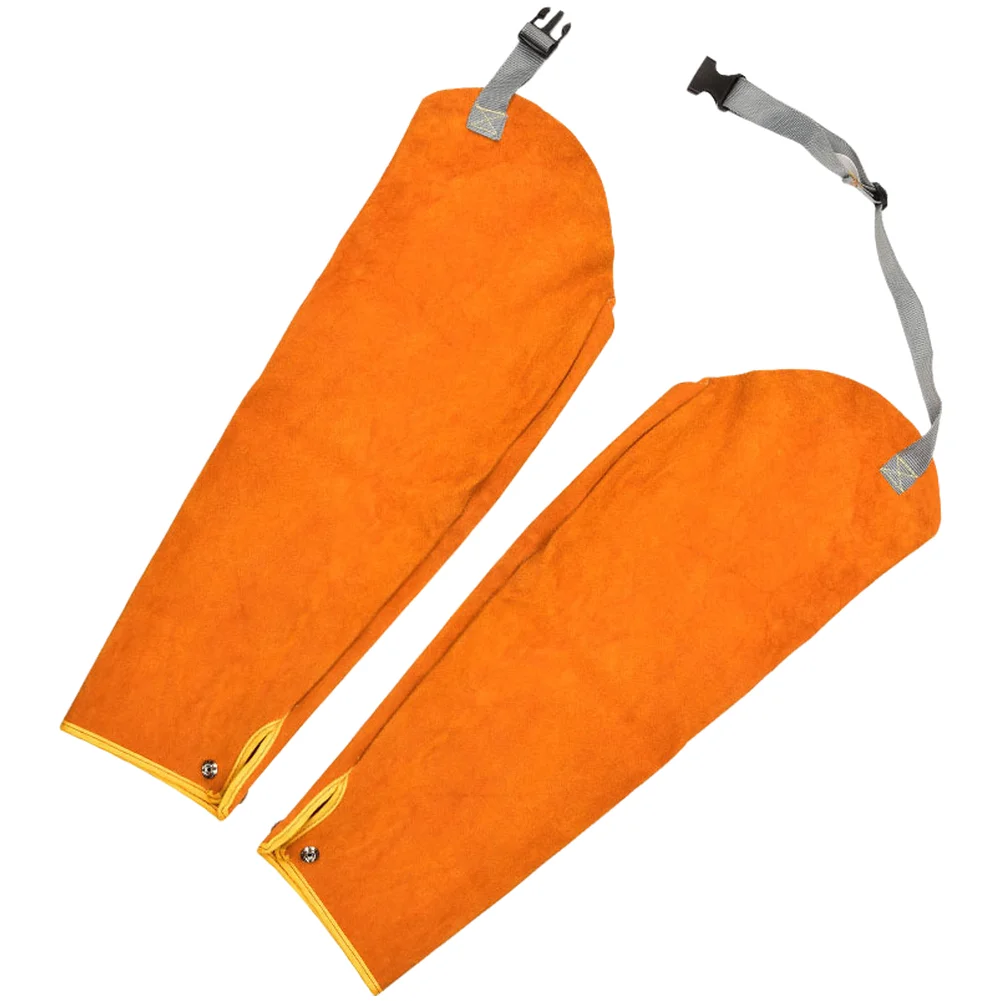 1 Pair Welding Work Sleeves High Temperature Sleeves Smelting Flame Resistant Sleeve For Professional Welders