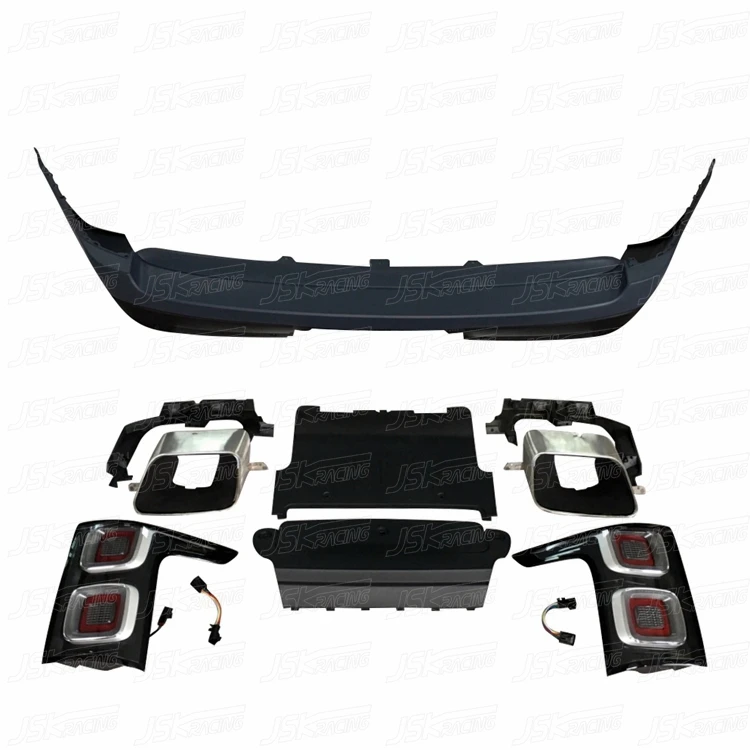 

2018 STYLE REAR BUMPER KIT And REAR LAMP For 2013-2017 LAND ROVER RANGE ROVER VOGUE UPGRADE
