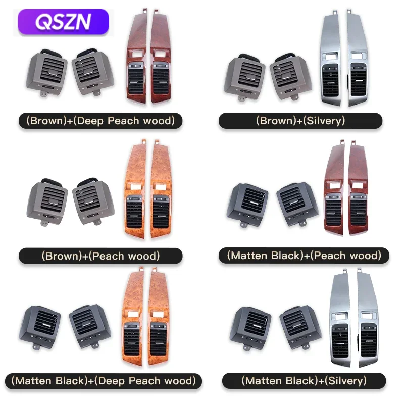 QSZN For TOYOTA PRADO LC-120 GX470 2003 2004 2005 2006 2007 2008 2009 Air Conditioning Outlet Rear Seat Anti Dust Outlet Cover