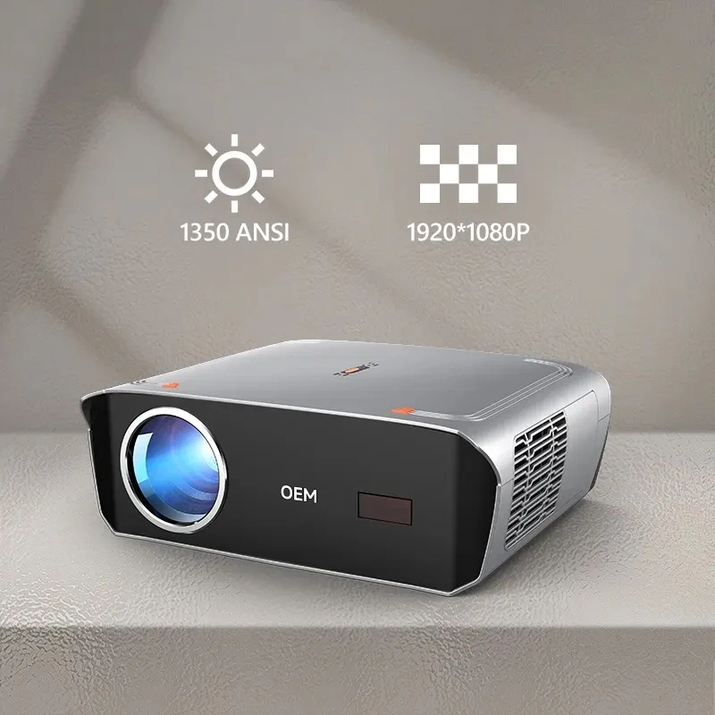 

OEM 2024 Tiktok Popular 1550 ANSI Smart Wi-Fi Portable Projector With 4K Video For Home Theater