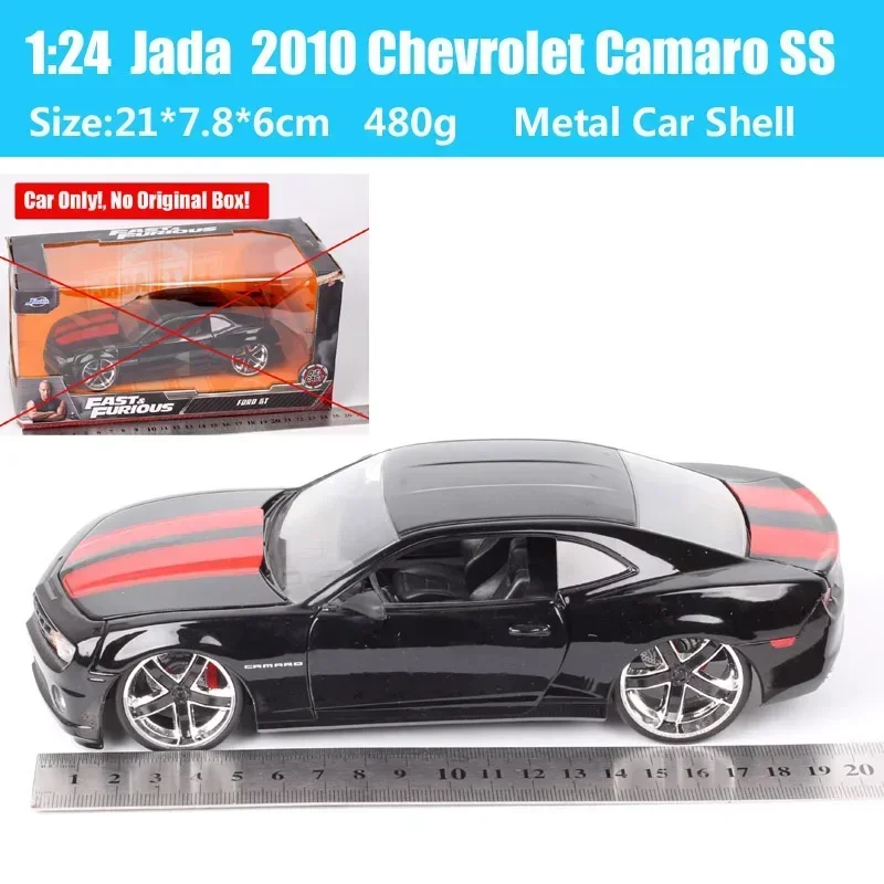 1:24 Jada 2010 Chevrolet Camaro SS Car Model Scale Diecast Vehicles Metal  Muscle Sports Cars Gift For Childrens Black Replicas