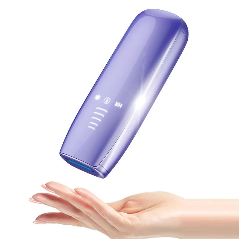 Portable IPL Ice Cooling Hair Removal Device, Painless Permanent Hair Remover Machine For Whole Body Home Use