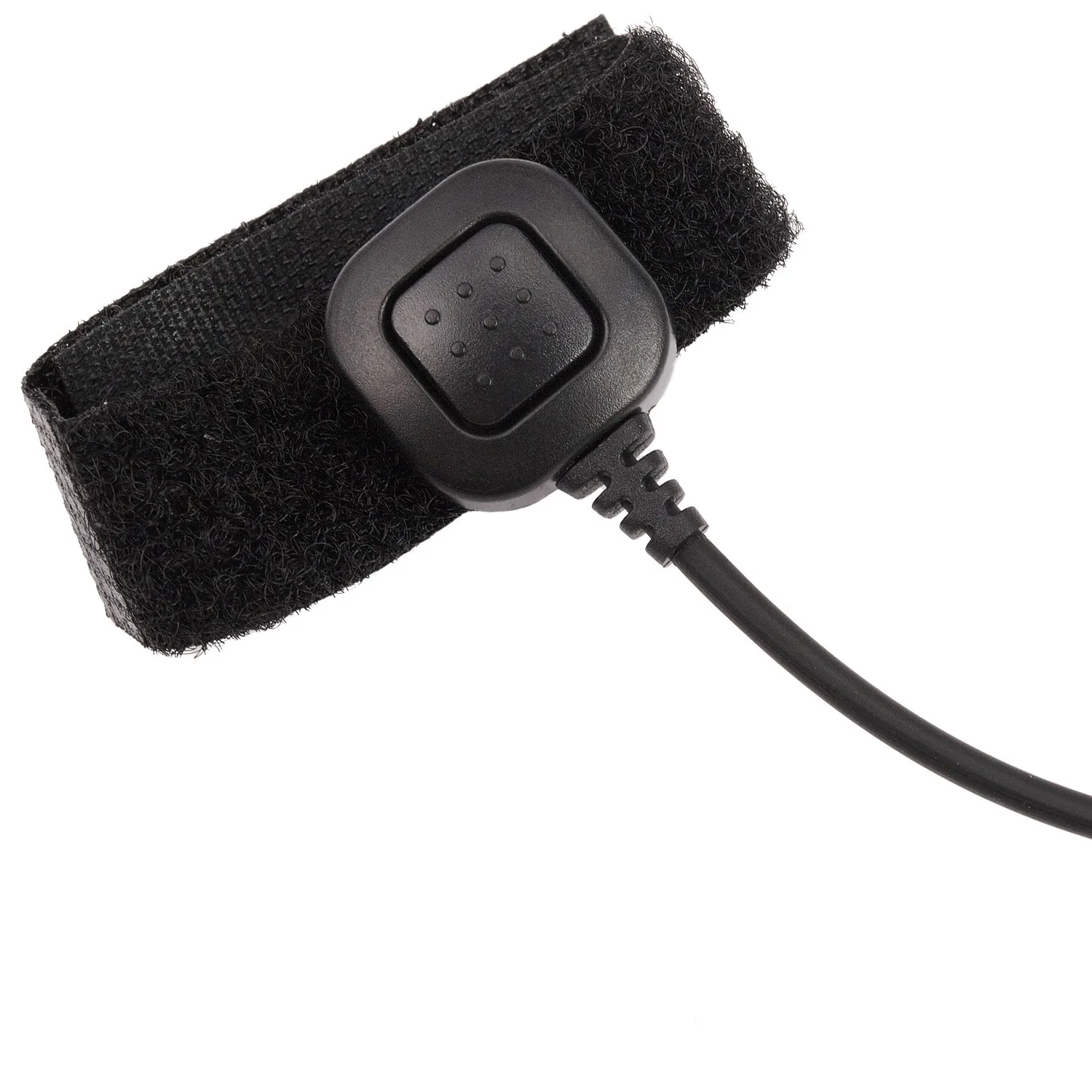 Microfono con microfono a gola regolabile da 3.5mm auricolare con tubo acustico nascosto con Finger PTT per telefono cellulare Android iPhone