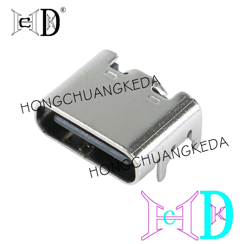 5 pcs Type C 4Pin USB SMT Socket Connector USB 3.1 Type-C Female SMD DIP For PCB design DIY high Current Charging Port