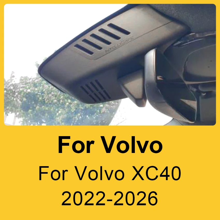 Dash Cam 4K For Volvo XC40 2022 2023 2024 2025 2026,Plug and Play Car DVR Dashcam Camera Video Recorder for Volvo