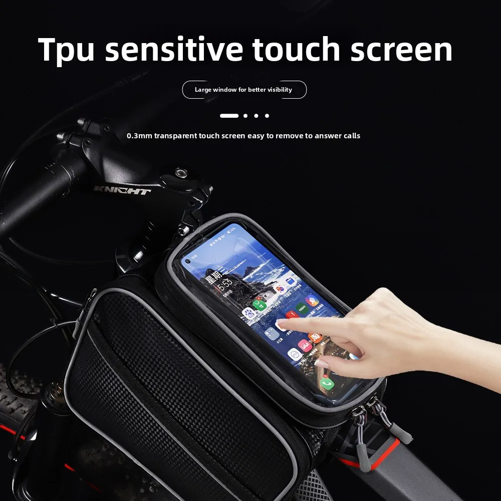 

7.0 Inch Phone Bag Outdoor Riding Equipment Bicycle Pack Waterproof Front Cycling Bag Sensitive Touch Screen Road Bike Package