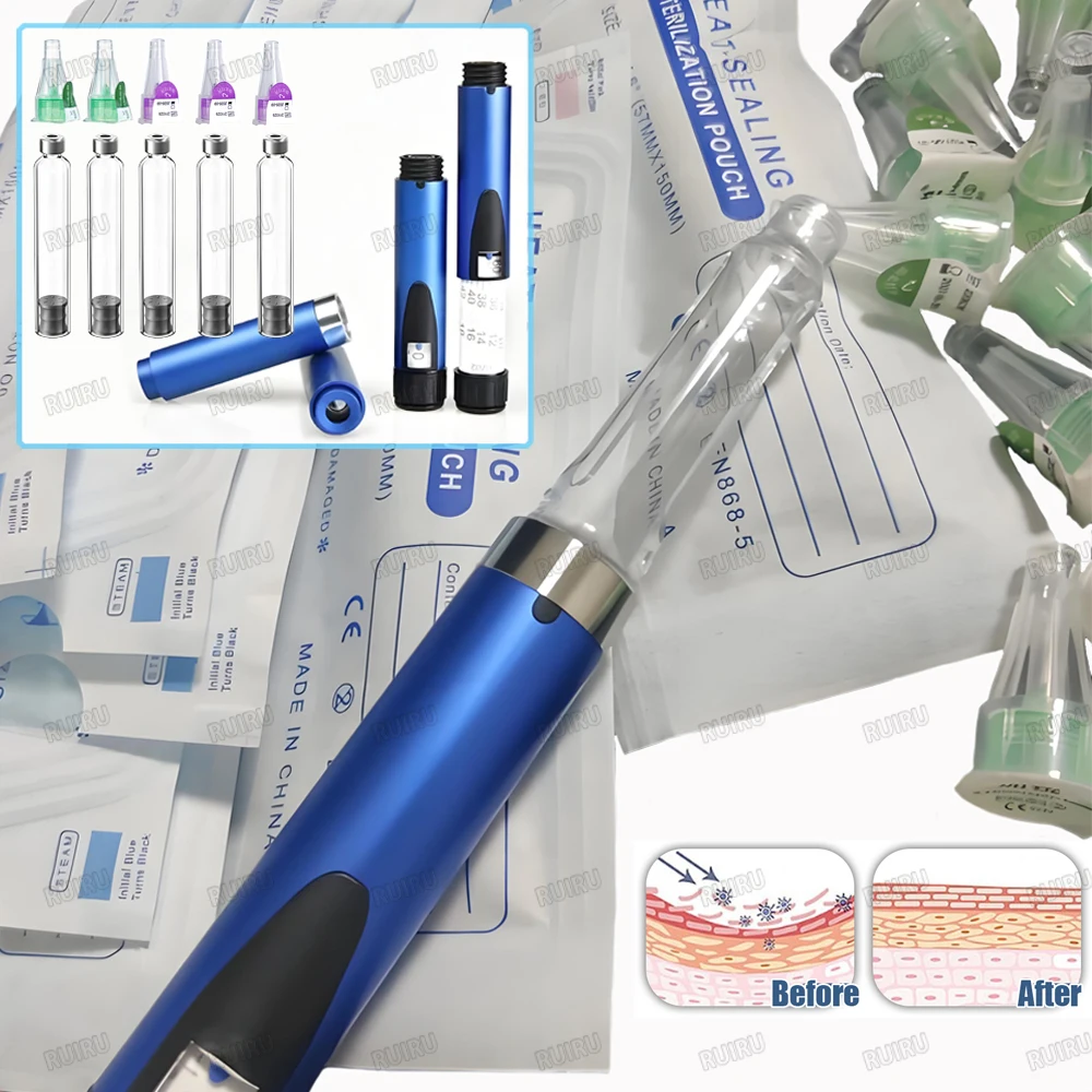 

Волшебная ручка для татуировки, 3 мл, комплект картриджей для пустых кассетных бутылок, 4/6/8 мм для инсулиновой ручки Lilly, аксессуары для медицинских эстетических инструментов