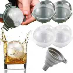 Round Ice Boxes Ice Ball Mold for COLD Drink Coffee Ice Lattice Grinder Ice Maker Ice Hockey Model Kitchen Tools