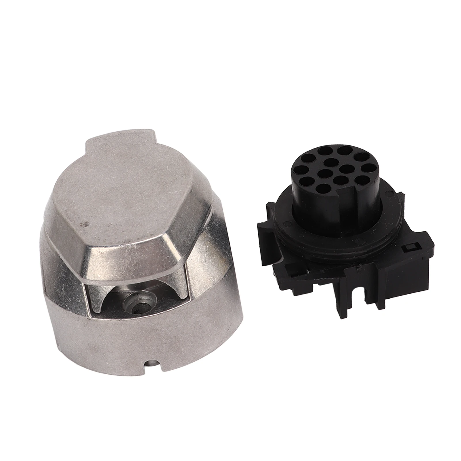 1Pcs 13 Pin  Towing Socket Adaptor Female Trailer 12V Connector Dustproof Replacement for EU Standard Trailer Caravans