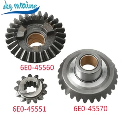 6E3 Gear Set For Yamaha Outboard Motor 2T 4HP 5HP With Forward Gear 6E0-45560 Reverse 6E0-45570 Pinon 6E0-45551