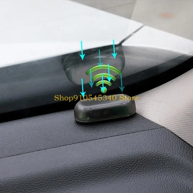 U2JA Car Solar Power Alarm Lamp Security System Dashboard Warning LED Theft Flash Blinking Anti-Theft Caution