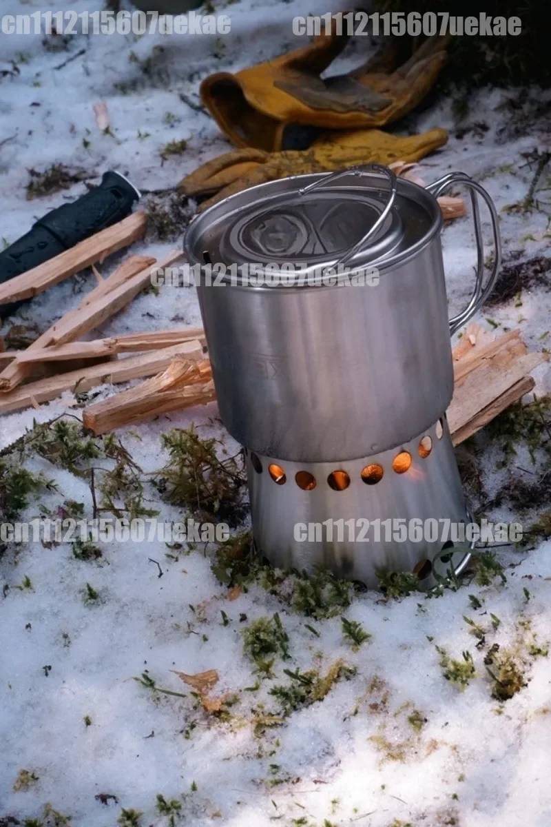 For Multifunctional Outdoor Cooking Cup Single Person Hiking Camping Water Boiling Mini Cook Pot