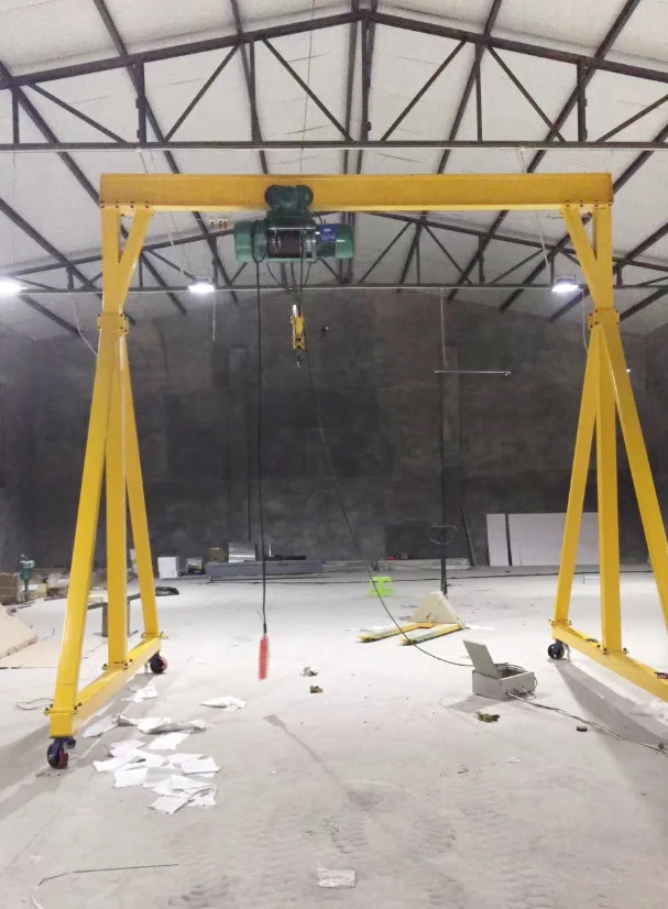 For Chinese supplier 1 2 3 5 10 15 20 ton workshop portal gantry crane / 5000kg mini small electric mobile hoist gantry crane