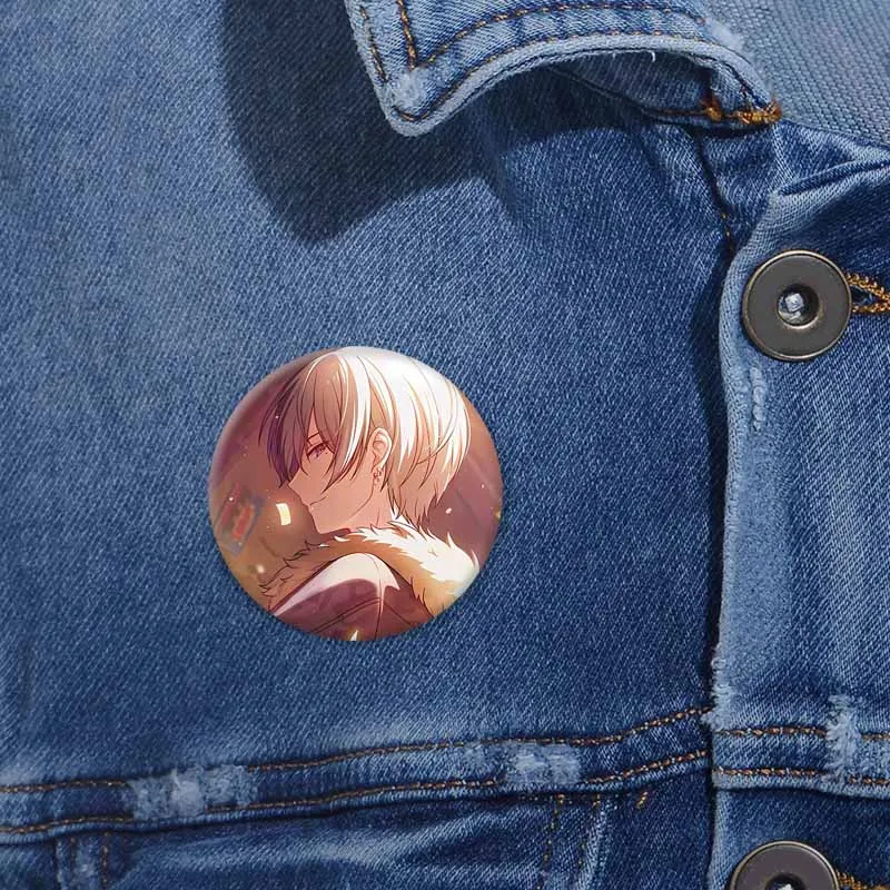 Project SEKAI Anime Tenma Saki Asahina Mafuyu Badge Kawaii Cartoon Figure Brooch Pins for Clothes Bag Accessories Jewelry Gifts