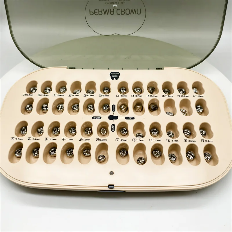 

Dental 48 Pcs Stainless Steel Kids Crown Permanent Korea SHINHUNG Orthodontic Accessories Brace for Kids