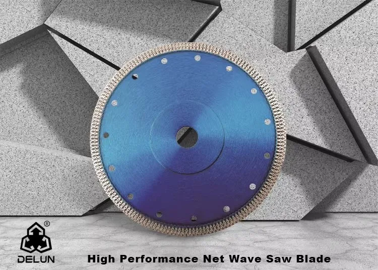 Delun 16inch 400mm Segment Diamond Cutting Saw Blade for Slabs Bridge Saw No Chipping Fast Smooth Paint Finish