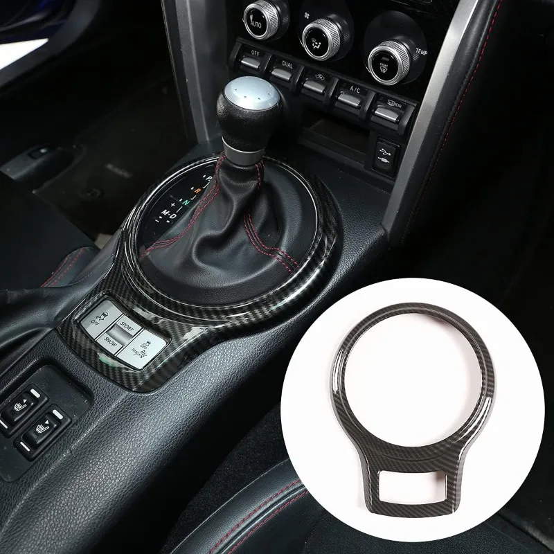 Für Toyota 86/Subaru BRZ 2012-2020 ABS Carbon-Faser Auto Mittelkonsole Schalthebel-Blende Rahmenabdeckung Innenraum-Zubehör