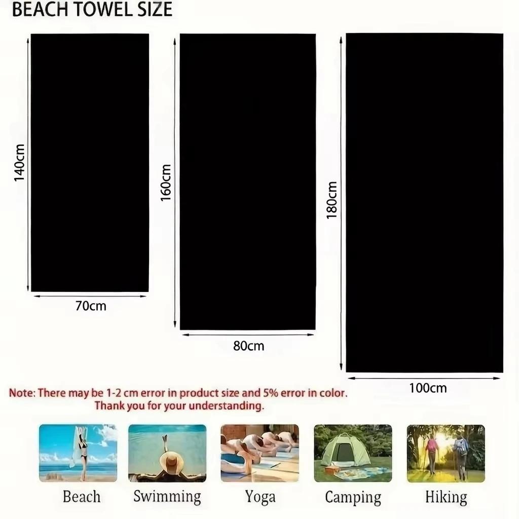Football Soccer Design Beach Towel, Microfiber Quick Dry Absorbent Lightweight Versatile for Pool Travel Yoga Camping view 6