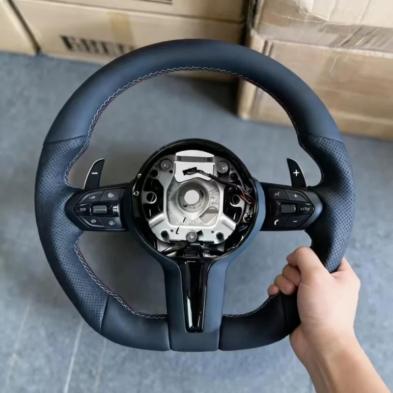 Customized Leather Car Steering Wheel For BMW 3 Series 5 Series M3 M4 M5 M6 F30 F10 F15 F35 F01 F20 F22 E70 E90 Steering Wheel