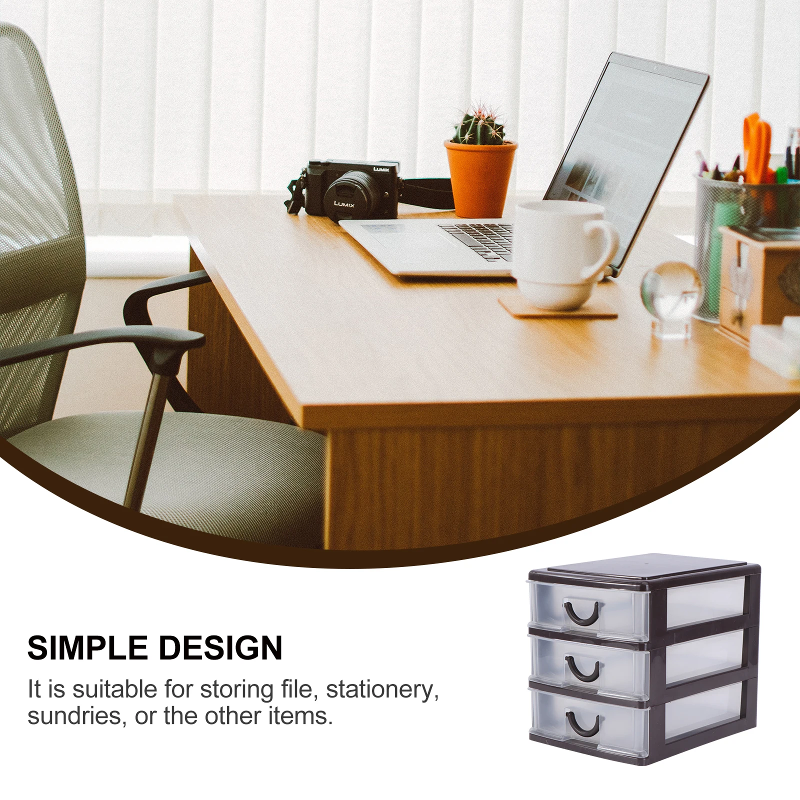 

Drawer Storage Box Brown Desktop Bins Case Organizer Office Supply Container Sundries Document Holder Tidy Desk Storage Solution