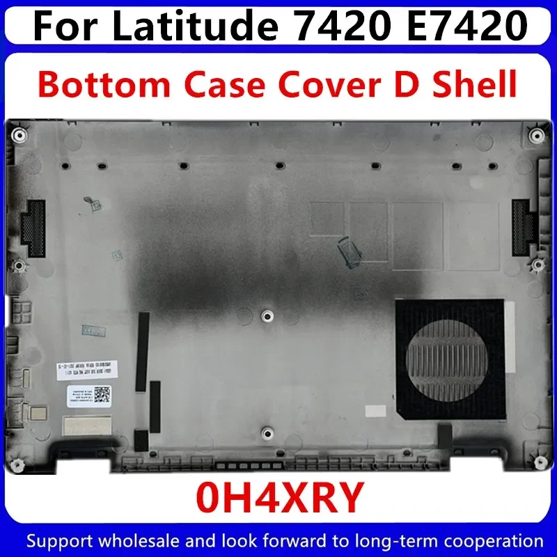 New For Dell Latitude 7420 E7420 D Shell Accessories Silver Black Bottom Case Base Cover 0K15VD 0H4XRY 0MYMW1 0H4XRY 0YN0M4