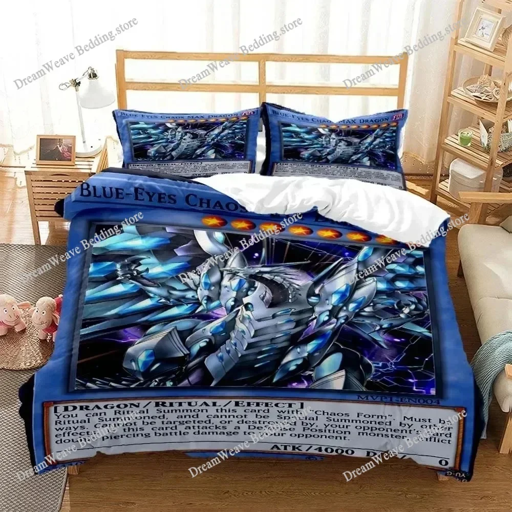 New Yu-Gi-Oh Game Card Bedding Set Single Twin Full Queen King Size Bed Set Kid Bedroom Duvet Cover Sets 3D Print Game Anime