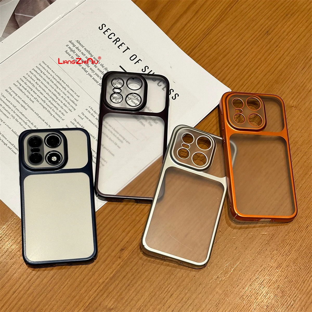 ل Oneplus 15 بالكهرباء متجمد جراب هاتف Oneplus Ace 6 / Iqoo 15 شبه شفافة غطاء كامل للصدمات رقيقة PC الغلاف الصلب