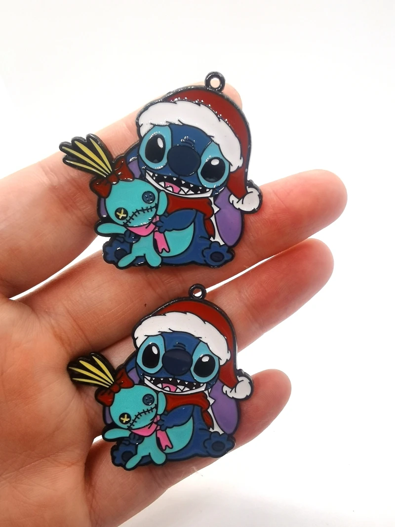 

Disney 10 шт. стежка Scrump Рождественские очаровательные серьги DIY брелок ожерелье кулон браслет ювелирные изделия ручной работы фурнитура подарок