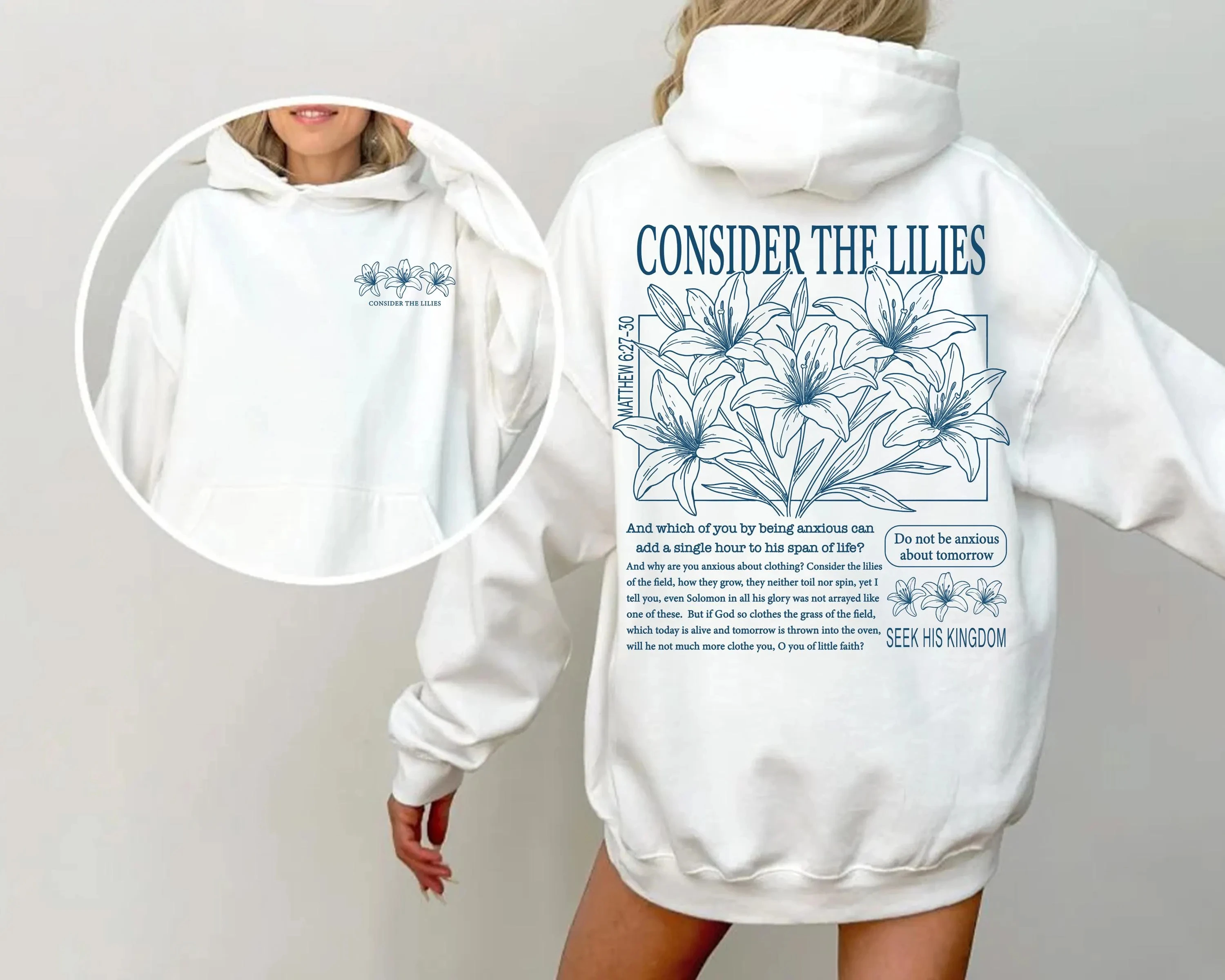 

Consider The Lilies Hoodie Men's and Women's Long Sleeve Sweatshirt Pullover Y2k Tops Fashion Autumn Winter Clothing Hoodies