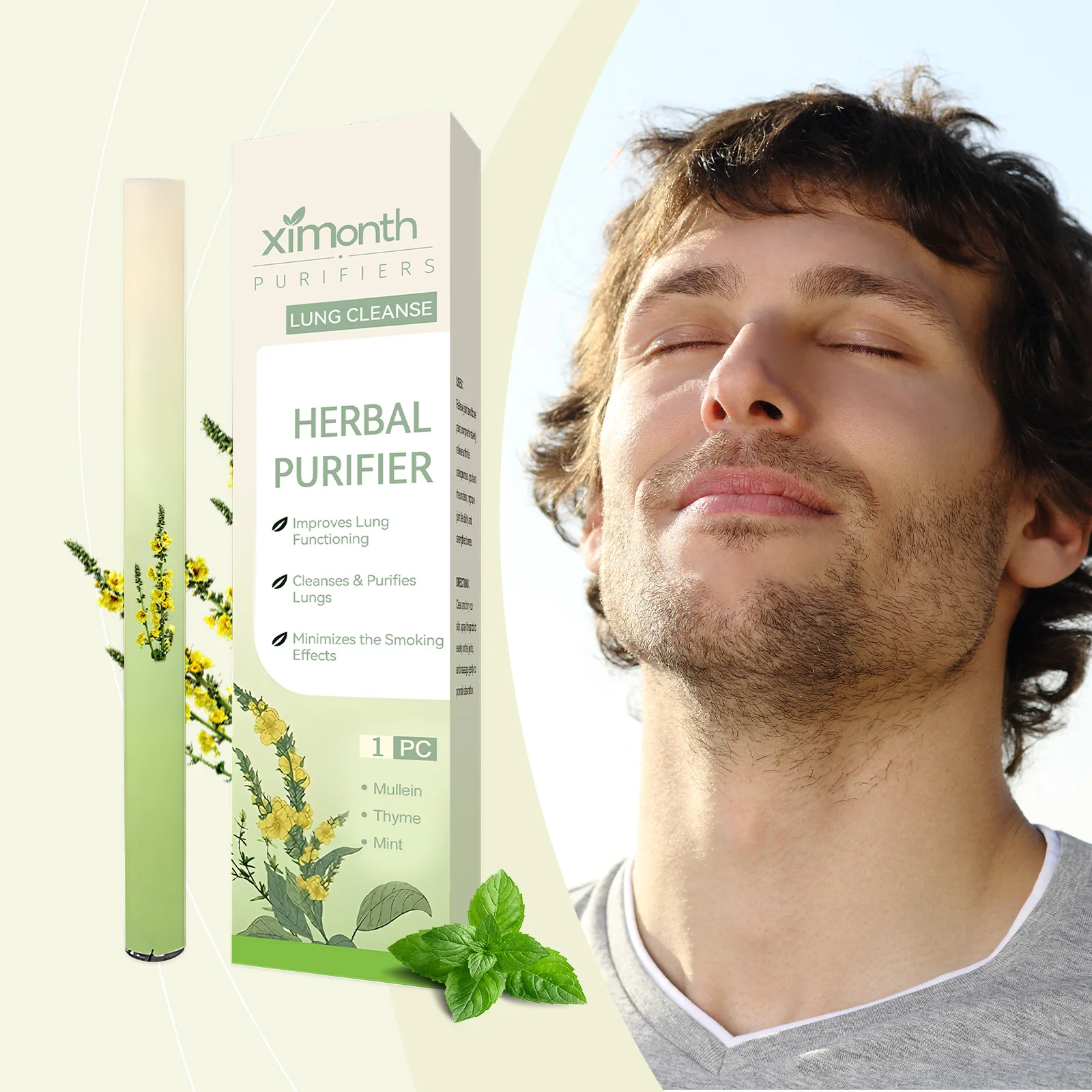 Ximonth Body Stick Relieve breathing smooth Gently Nourishing Body Care Improve breathing experience Herbal Serum Moisturizing C