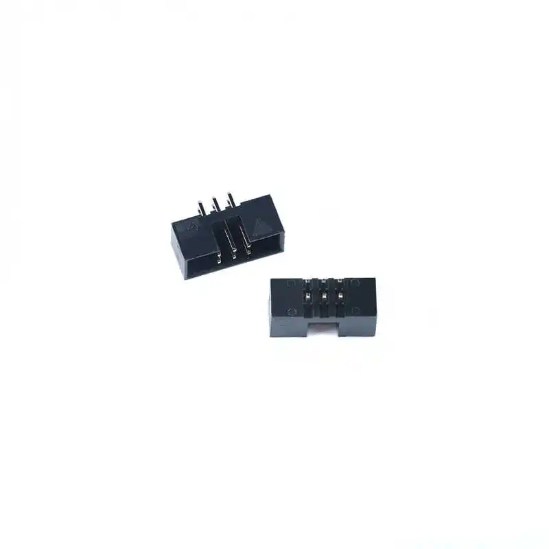 DC3-6/8/10/12/14/16/20-50P Straight Pin 2.0mm Pitch Simple Horn Socket IDC Connector