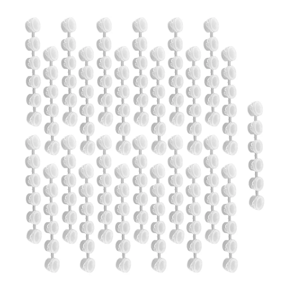 25 pcs Pigment Box Plastic Storage Case For Watercolor Paint Organizer Art Supplies Container Compartments Color Box Pigment