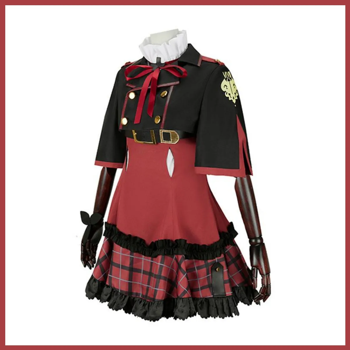 Game Blue Archive Asagi Mutsuki Cosplay Costume Red JK Uniform Skirt Coat Wig Woman Sexy Kawaii Halloween Birthday Party Suit