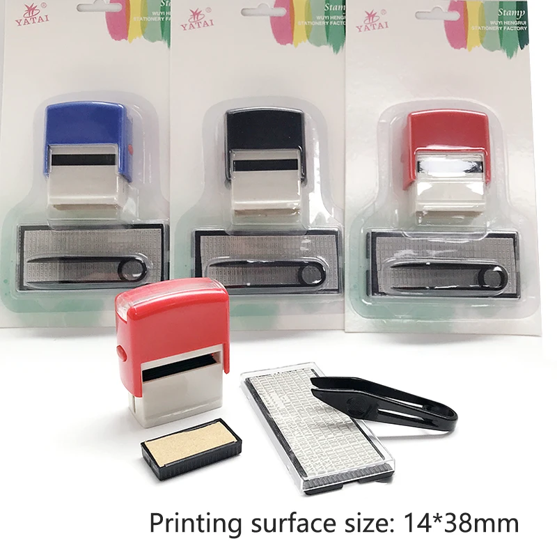 DIY Custom Personalized Self Inking Rubber Stamp Kit Business Address Name Number Letter Stamp Handicrafts Printing Rubber Stamp