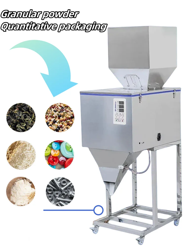 

10-999g Food Automatic Packing Machine Granular Powder Medicinal Weighing Racking Machine High-Quality Desktop Filling Machine