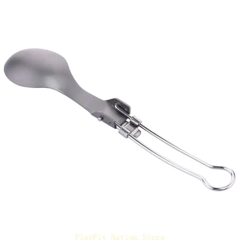 

242F 3Pcs Portable Folding Spoon Fork Knife Outdoor Tableware for Camping Hiking