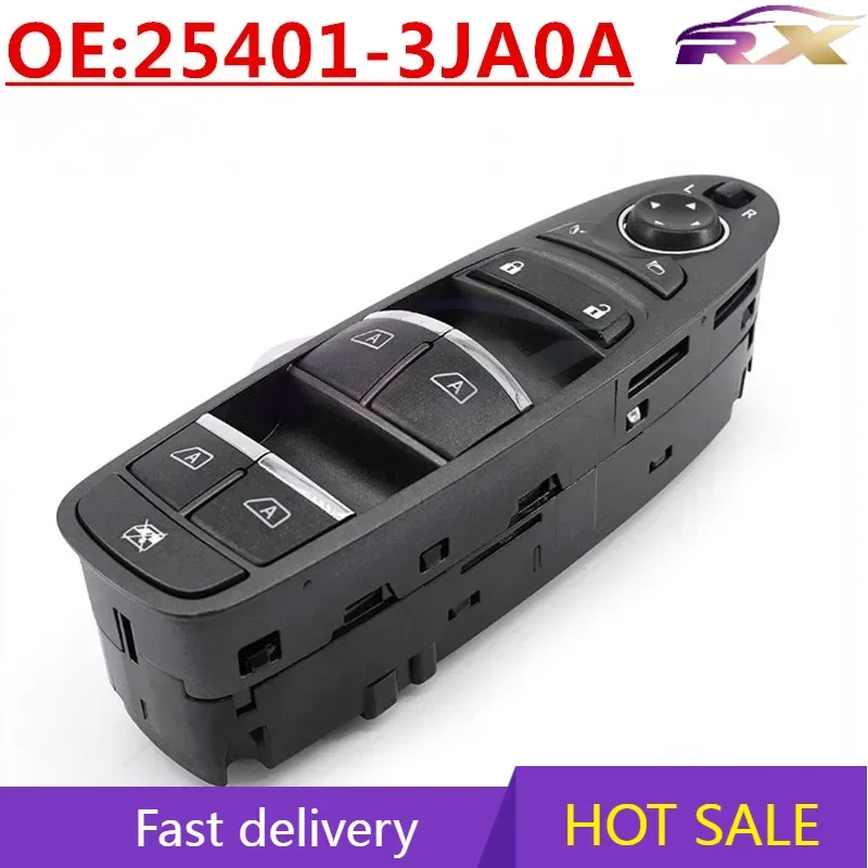 

OEM: 25401-3JA0A подходит для автозапчастей Nissan Infiniti, электрический переключатель подъема оконного стекла