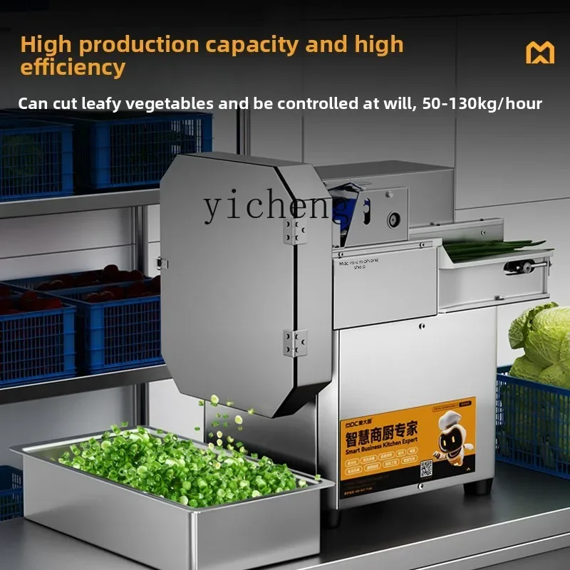 

Commercial Vegetable Cutting Machine Multifunctional Fully Automatic Processing Kitchen Electric Leafy Vegetable Slicing