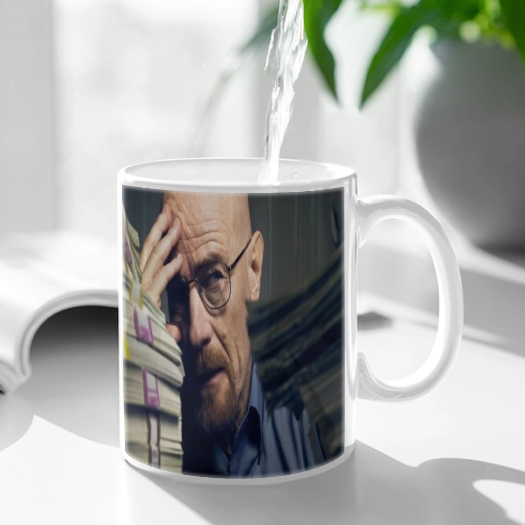 Heisenberg Breaking Bad Case Ceramic Mugs Coffee Cups Milk Tea Cup ins Oatmeal Breakfast Mug Drinkware Kitchen