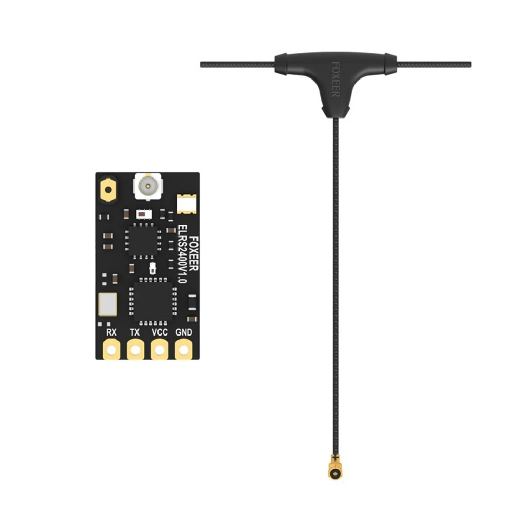 Foxeer ELRS Lite 2.4G Receiver Onboard Ceramic Antenna LNA Indicator for ELRS 2.4G TX RC FPV Freestyle Long Range Drone Parts