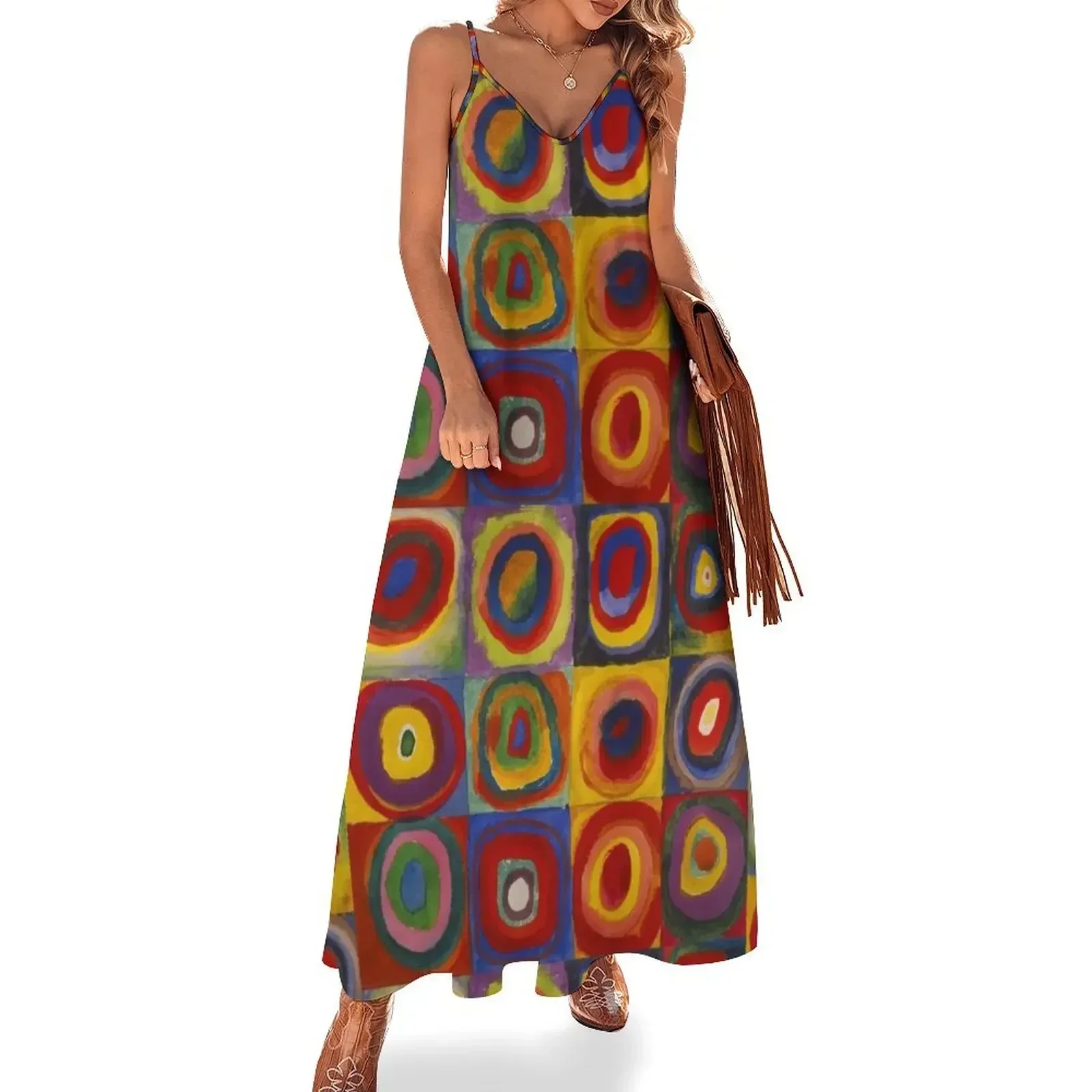 Kandinsky pattern Sleeveless Dress summer dress womens 2025 women's evening dress 2025 clothes for women